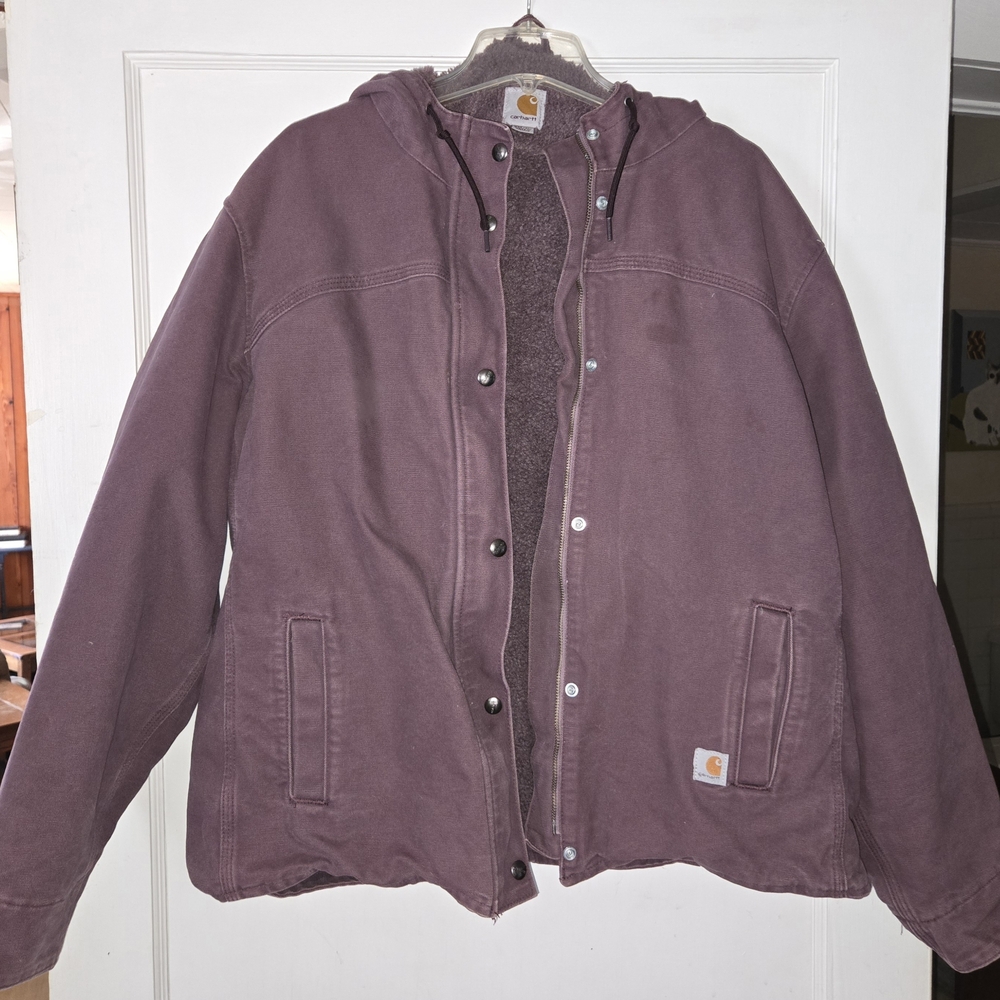 Carhartt Women's Mauve Hooded Jacket